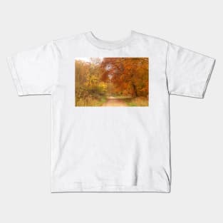 Forest Walk in Autumn Kids T-Shirt